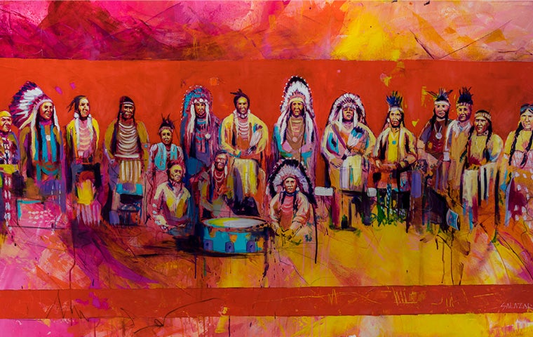 Native American Sip n Paint