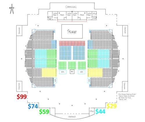 Yakima Sun Dome Seating Chart