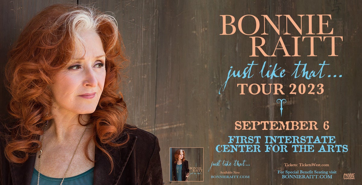 Bonnie Raitt Just Like That...Tour 2023 TicketsWest