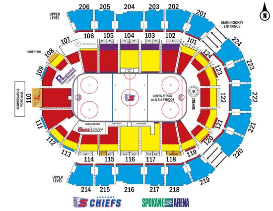 Spokane Arena Seating Chart With Rows Awesome Home