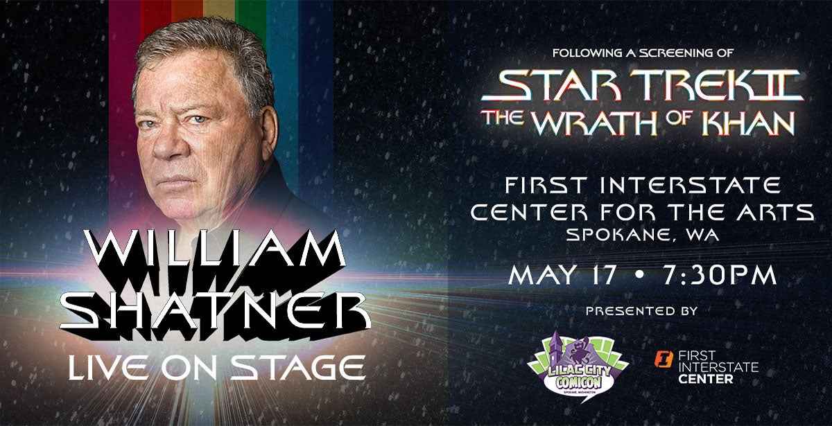 William Shatner Live! Following a screening of Star Trek II: The Wrath of Khan