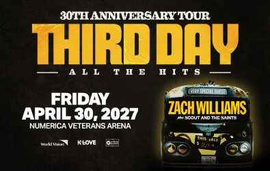 More Info for Third Day with Very Special Guest Zach Williams & Scout and the Saints