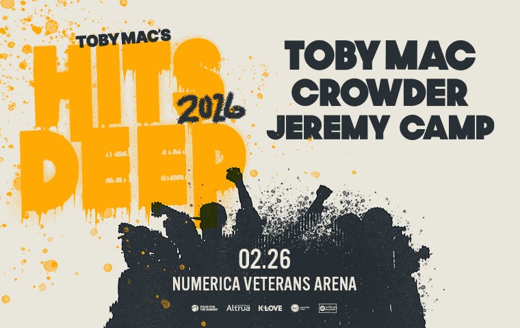 More Info for TOBYMAC with Crowder & Jeremy Camp: Hits Deep Tour