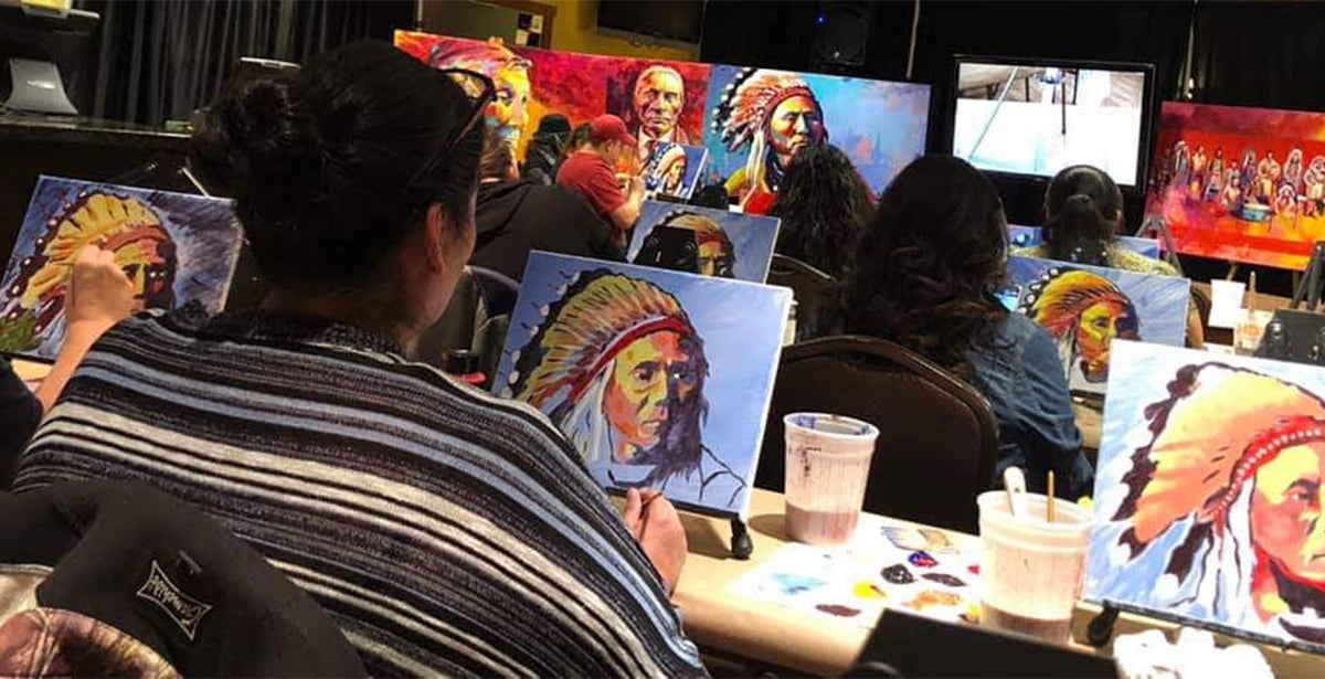 Native American Sip n Paint