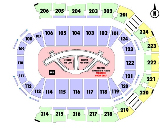 Spokane Arena Seating Chart Carrie Underwood