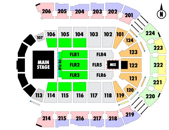 Spokane Veterans Memorial Arena Seating Chart