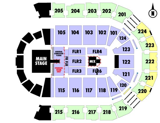 Spokane Veterans Arena Seating Chart