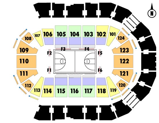 Spokane Arena Seating Chart Basketball