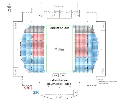 Yakima Sun Dome Seating Chart