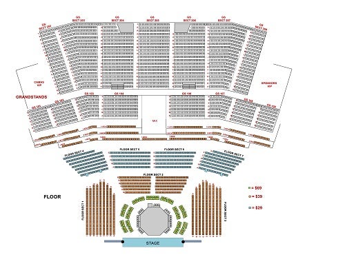 Seating Chart Northern Quest Casino