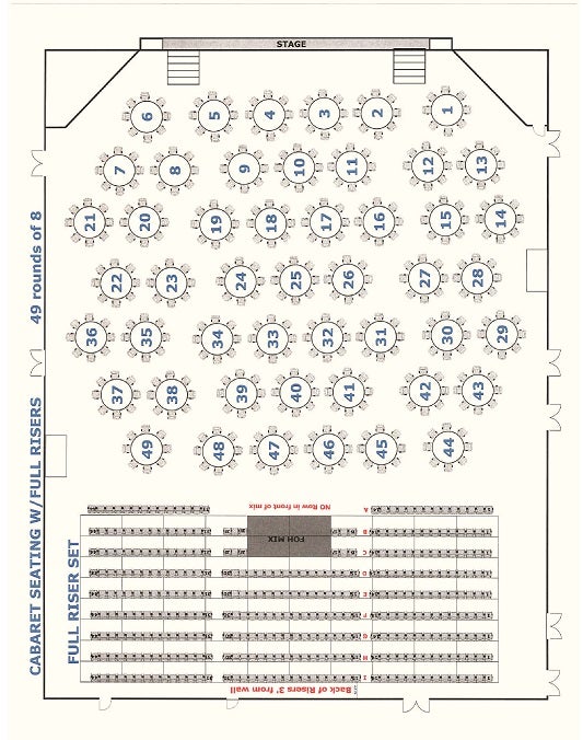 Northern Quest Indoor Seating Chart