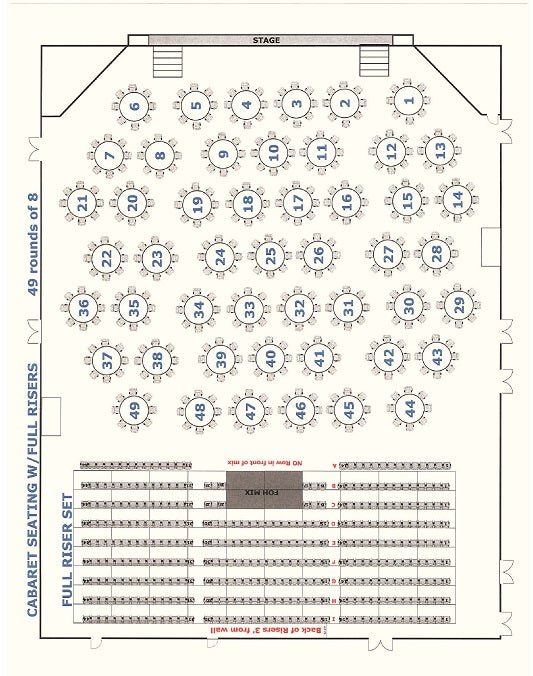 Northern Quest Seating Chart