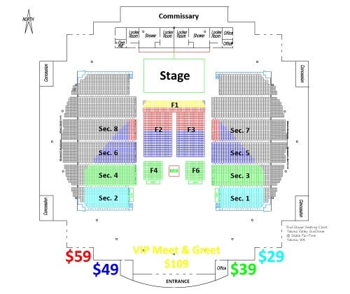 Yakima Sun Dome Seating Chart