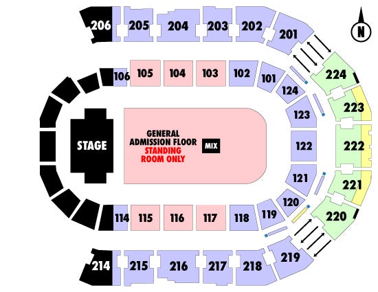 Spokane Arena Floor Seating Chart