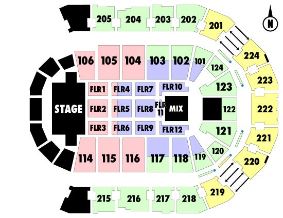 Spokane Arena Concert Seating Chart