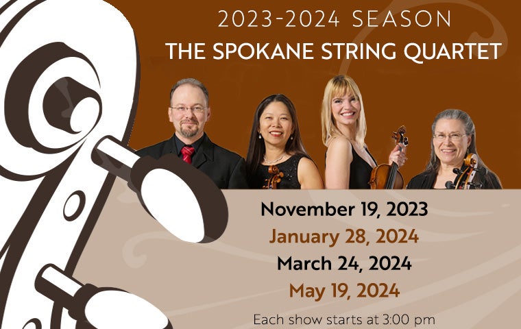More Info for Spokane String Quartet: Hadyn, Britten and Algar