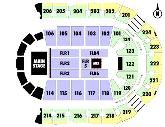 Spokane Arena Seating Map Tool | Ticketswest