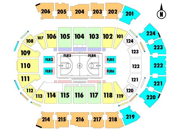 Spokane Arena Seating Chart Basketball