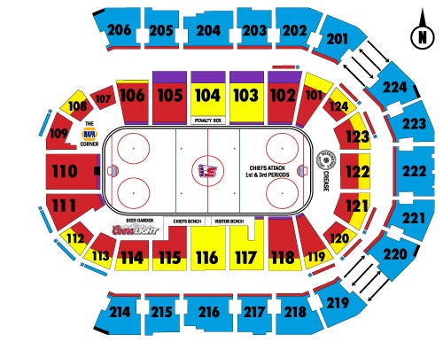 Chiefs Seating Chart View