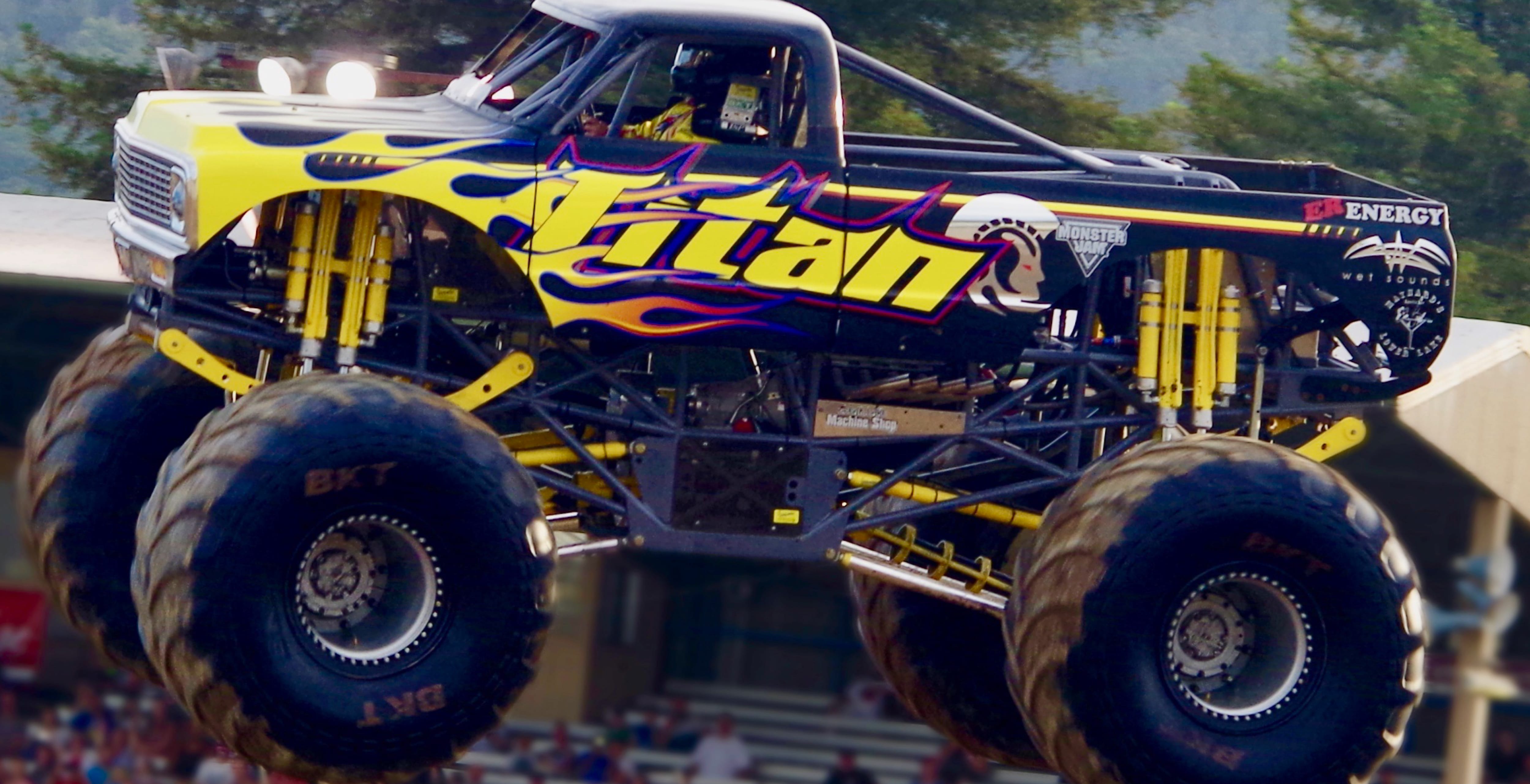 Monster Trucks with Bikes and Bulls
