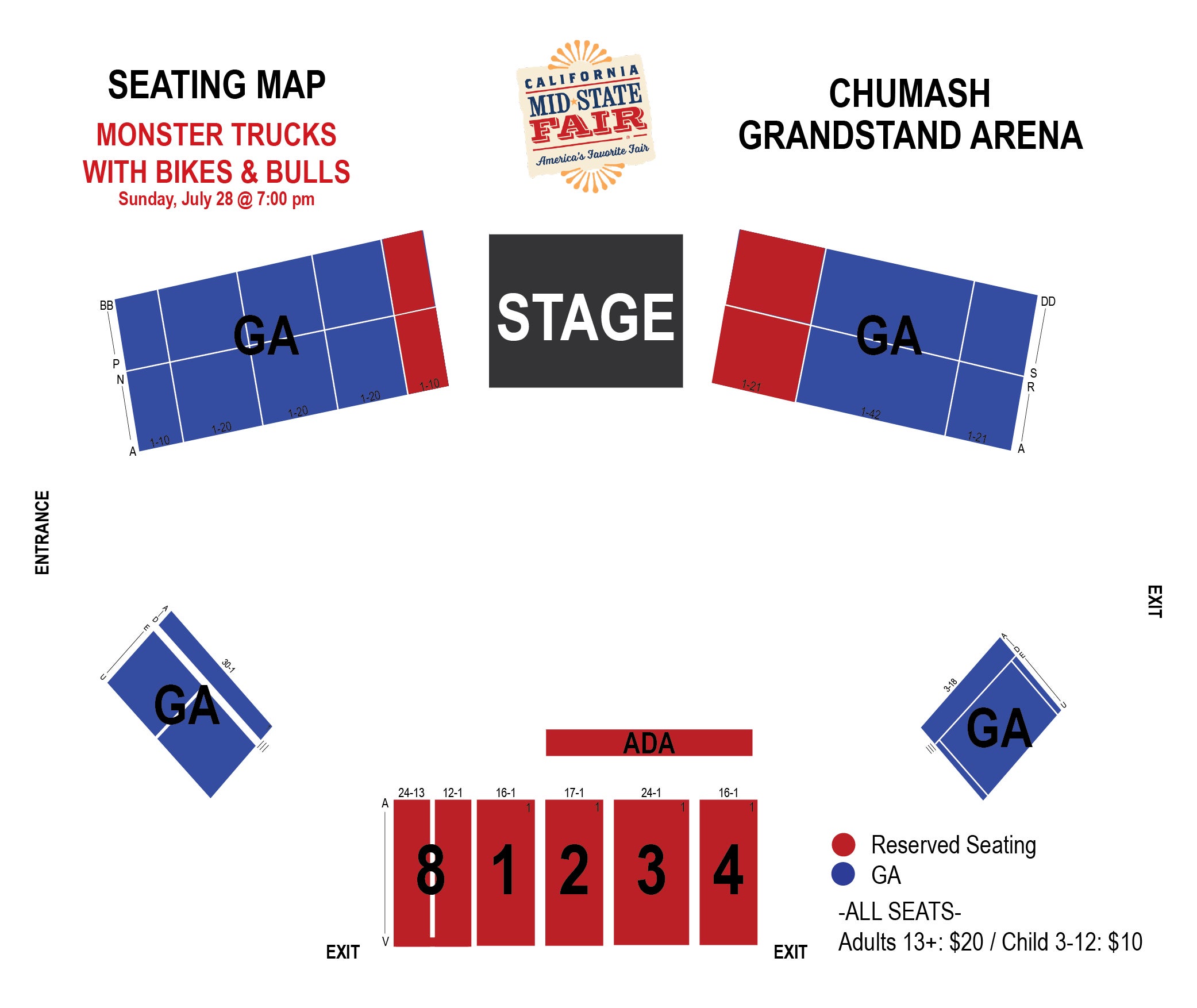 Mid State Fair Seating Chart